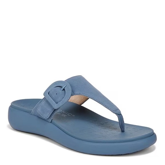 Vionic Activate Recovery Toe Post Suede Sandals Size 8.5 - Picture 1 of 7